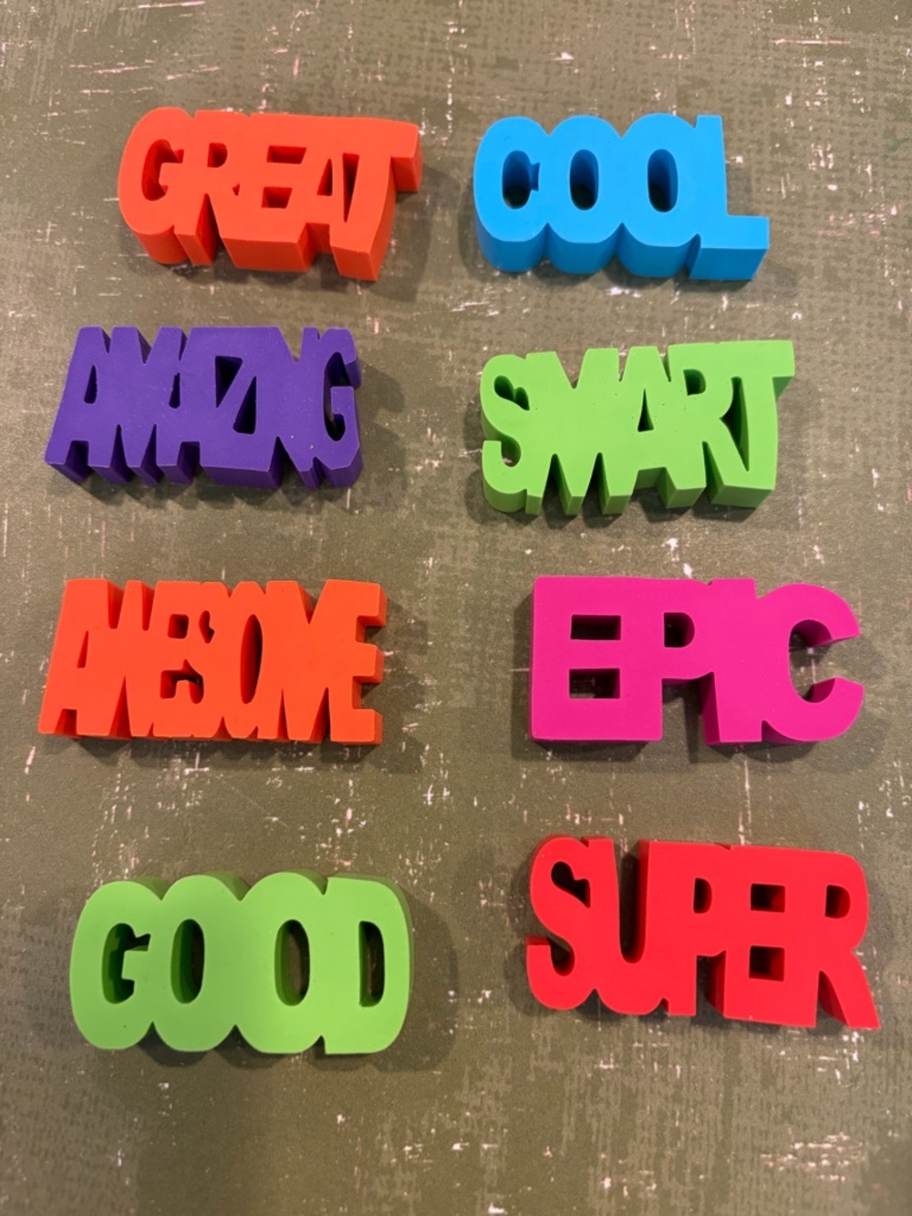 Set of Colorful Positive Word erasers